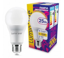 Лампа светодиодная Luminarte  E27 25Вт 3000K LSTD-A65-25W3KE27