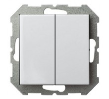 Выключатель двухклавишный без рамки LIREGUS EPSILON 28-003