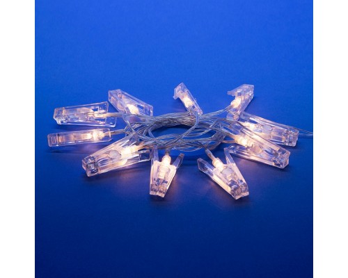 Гирлянда Супернить Uniel ULD-S0200 ULD-S0200-010/STB/2AA WARM WHITE IP20 CLIPS