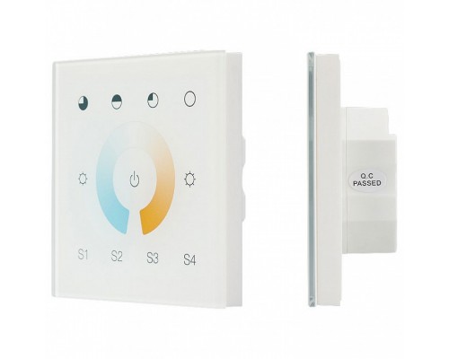 Панель-регулятора цвета RGBW сенсорная встраиваемая Arlight Sens SR-2300TR-DT8-G1-IN White (DALI, MIX) Панель-регулятора цвета RGBW сенсорная встраиваемая Arlight Sens SR-2300TR-DT8-G1-IN White (DALI, MIX)