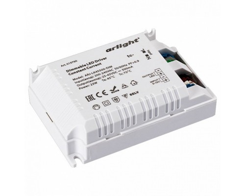 Блок питания Arlight ARJ-LK45500-DIM (23W, 500mA, 0-10V, PFC) Блок питания Arlight ARJ-LK45500-DIM (23W, 500mA, 0-10V, PFC)