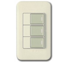 Выключатель трехклавишный Imex 70 Wide Delux Gold WSN 0123G