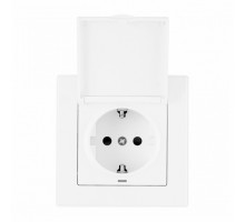 Розетка с заземлением и шторкой, с крышкой Arte Milano SET06-1 SET06-1-41-1 white