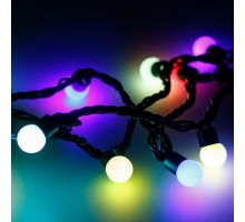 Гирлянда нить [10 м] Ball ARD-BALL-CLASSIC-D17.5-10000-BLACK-100LED RGB (230V, 7W)
