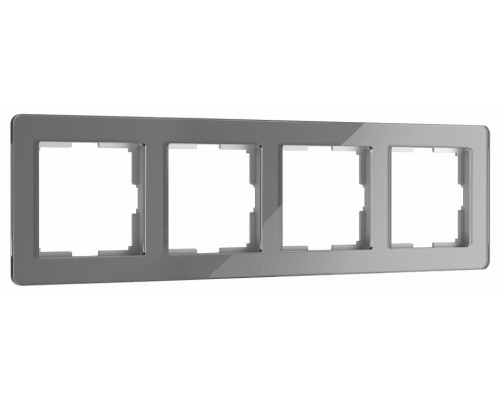 Рамка на 4 поста Werkel Acrylic (графит) W0042704 Рамка на 4 поста Werkel Acrylic (графит) W0042704