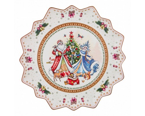 Блюдо декоративное (38x4 см) Christmas collection 586-443 Блюдо декоративное (38x4 см) Christmas collection 586-443