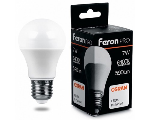Лампа светодиодная Feron LB-1307 E27 7Вт 6400K 38025 Лампа светодиодная Feron LB-1307 E27 7Вт 6400K 38025