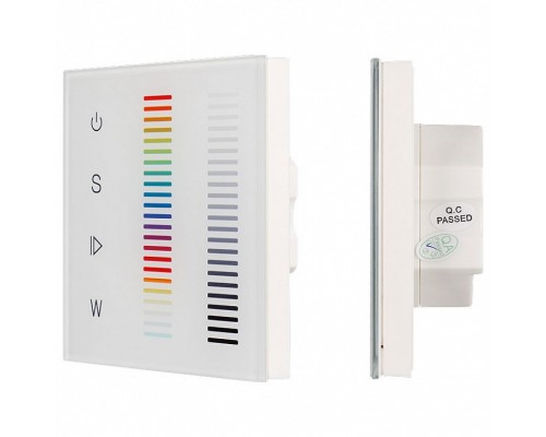 Панель-регулятора цвета RGBW сенсорная встраиваемая Arlight Sens SR-2834RGBW-AC-RF-IN White (220V,RGBW,1 зона) Панель-регулятора цвета RGBW сенсорная встраиваемая Arlight Sens SR-2834RGBW-AC-RF-IN White (220V,RGBW,1 зона)