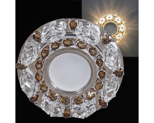 Встраиваемый светильник 22093-9.0-001PL MR16+LED3W CL+GR