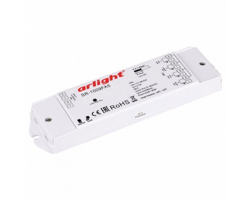 Контроллер-регулятор цвета RGBW Arlight SR-1009 SR-1009FA5 (12-36V, 4x500mA) Контроллер-регулятор цвета RGBW Arlight SR-1009 SR-1009FA5 (12-36V, 4x500mA)