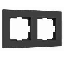 Рамка на 2 поста Werkel Slab (черный софт) W0022908