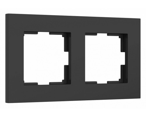 Рамка на 2 поста Werkel Slab (черный софт) W0022908