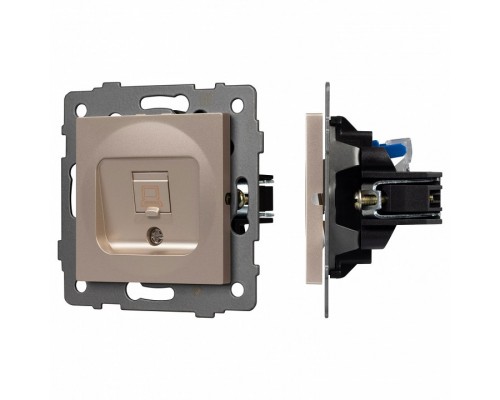 Розетка Ethernet RJ-45 и со шторками, без рамки Arlight SCT 049849 Розетка Ethernet RJ-45 и со шторками, без рамки Arlight SCT 049849