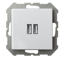 Розетка 2хUSB type A без рамки LIREGUS EPSILON 28-0352