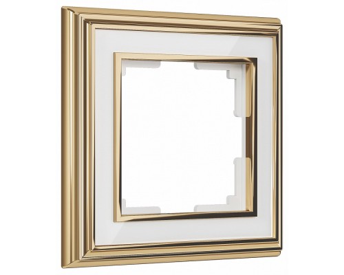 Рамка на 1 пост Werkel Palacio золото/белый W0011329