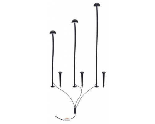 Наземный низкий светильник Arte Lamp MOTUS A1081PA-3BK Наземный низкий светильник Arte Lamp MOTUS A1081PA-3BK