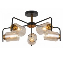 Люстра на штанге ILLUMICO  IL8248-5COU-79 BK GD