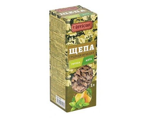 Щепа для копчения (1 л) Boyscout Груша и мята 61461 Щепа для копчения (1 л) Boyscout Груша и мята 61461