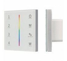 Панель-регулятора цвета RGBW сенсорная встраиваемая Arlight Sens SMART-P22-RGBW White (12-24V, 4x3A, 2.4G)