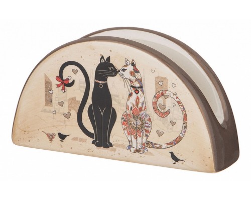 Салфетница (13.5x4x7 см) Парижские коты 358-1729 Салфетница (13.5x4x7 см) Парижские коты 358-1729