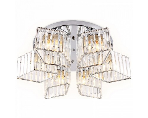 Накладной светильник Ambrella Traditional 3 TR5209/6 CH/CL хром/прозрачный E27/6 max 40W D550*180 Накладной светильник Ambrella Traditional 3 TR5209/6 CH/CL хром/прозрачный E27/6 max 40W D550*180