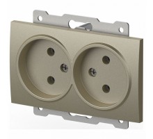 Розетка двойная без заземления, без рамки Elbi Eleсtriс Zena Vega 609-011400-908
