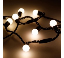 Гирлянда нить [10 м] Ball ARD-BALL-CLASSIC-D17.5-10000-BLACK-100LED WARM (230V, 7W)