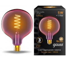 Лампа светодиодная Gauss Colored E27 5Вт 1800K 1011802105