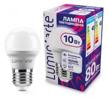 Лампа светодиодная Luminarte  E27 10Вт 4000K LSTD-G45-10W4KE27