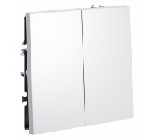 Выключатель двухклавишный без рамки Voltum S70 VLS020102