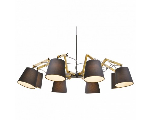 Подвесная люстра Arte Lamp Pinocchio A5700LM-8BK Подвесная люстра Arte Lamp Pinocchio A5700LM-8BK