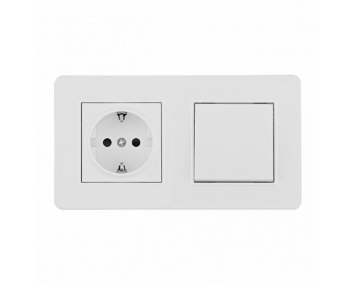 Блок с розеткой и выключателем Arte Milano SET16-2 SET16-2-40-1-30-1 white Блок с розеткой и выключателем Arte Milano SET16-2 SET16-2-40-1-30-1 white