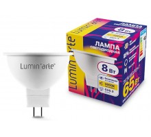 Лампа светодиодная Luminarte  GU5.3 8Вт 3000K LSTD-MR16-8W3KGU5.3