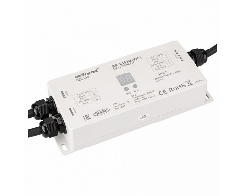 Контроллер-диммер Arlight DALI DALI SR-2303BWP (12-36V, 240-720W, 4 адреса, IP67) Контроллер-диммер Arlight DALI DALI SR-2303BWP (12-36V, 240-720W, 4 адреса, IP67)