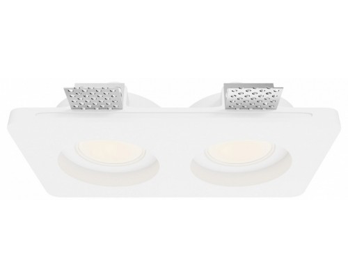 Встраиваемый светильник Maytoni Technical Gyps Modern DL002-GU10-02-W