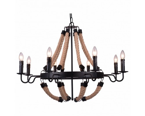 Подвесная люстра Arte Lamp Marsiglia A8956LM-8BK Подвесная люстра Arte Lamp Marsiglia A8956LM-8BK