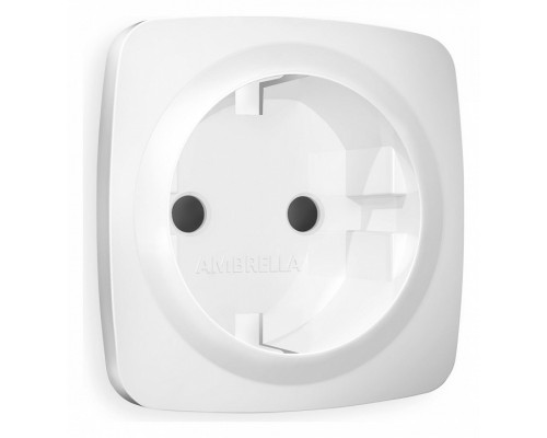 Накладка для розетки с заземлением и со шторками Ambrella Volt Quant OP1270 Накладка для розетки с заземлением и со шторками Ambrella Volt Quant OP1270