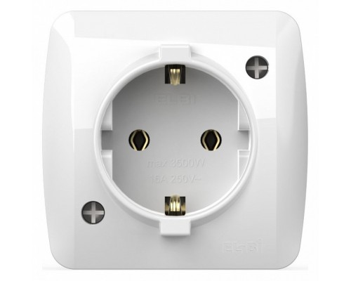 Розетка с заземлением Elbi Eleсtriс Alsu 7 504-010200-217