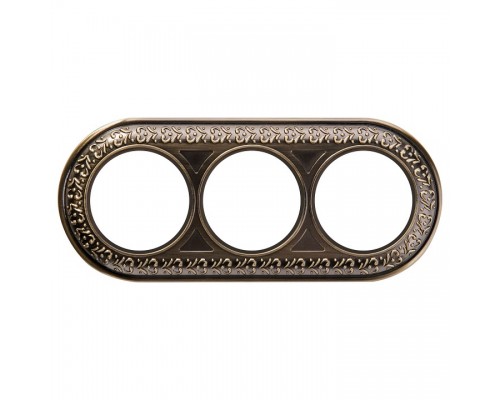 Рамка на 3 поста Werkel Antik Runda WL70-frame-03 Рамка на 3 поста Werkel Antik Runda WL70-frame-03