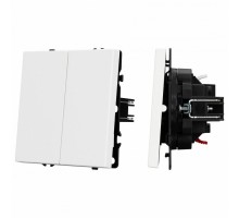 Выключатель двухклавишный без рамки Arlight SWT 054238