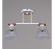 Светильник на штанге 01630-0.3-02 WH+WOOD