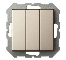 Выключатель трехклавишный без рамки LIREGUS EPSILON 28-302