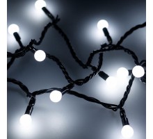 Гирлянда нить [20 м] Ball ARD-BALL-CLASSIC-D13-20000-BLACK-200LED WHITE (230V, 14W)