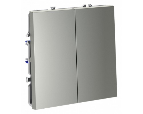Выключатель двухклавишный без рамки Voltum S70 VLS020605