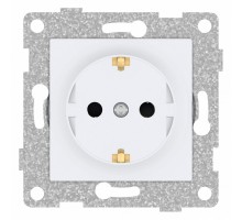 Розетка с заземлением и со шторкой, без рамки Gusi Electric UGRA С11Р4-001