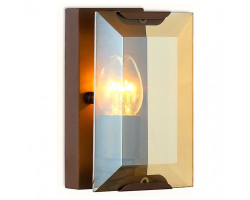 Накладной светильник Ambrella Traditional 6 TR5158 CF/TI кофе/янтарь E14/1 max 40W 210*130*100 Накладной светильник Ambrella Traditional 6 TR5158 CF/TI кофе/янтарь E14/1 max 40W 210*130*100