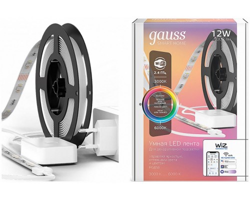 Комплект с лентой светодиодной Gauss Smart Home 5010122 Комплект с лентой светодиодной Gauss Smart Home 5010122