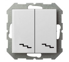 Переключатель двухклавишный без рамки LIREGUS EPSILON 28-010