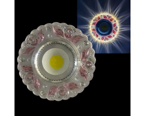 Встраиваемый светильник  42236-9.0-001PL MR16+LED3W CL/PK