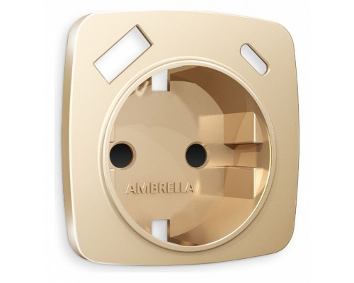 Накладка для розетки с заземлением и со шторками и 2хUSB type A и C Ambrella Volt Quant OP6100 Накладка для розетки с заземлением и со шторками и 2хUSB type A и C Ambrella Volt Quant OP6100